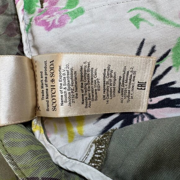 Scotch & Soda Pip Allover Printed Herringbone Boyfriend Chino Pants 30/32 - Picture 13 of 15